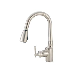 American Brass Single Lever Kitchen Faucet with Spray — image 2