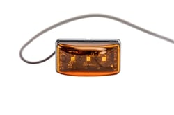 Optronics Stud Mount Marker Clearance Light Amber Lens Black Base — image 2