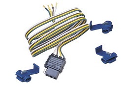 Picture of Hopkins 48025 48" 4-Wire Flat Trailer Connector - Car End