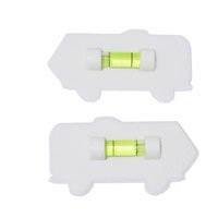 Picture of Prime Products 280121 RV Motorhome Bubble Level Adhesive Mount White