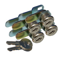 Picture of Prime Products 183315 7/8" Standard Key Cam Lock 4-Pack Chrome