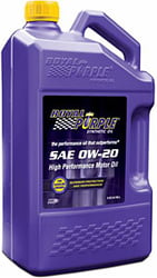 Royal Purple 51020 High Performance Synthetic Motor Oil 0W-20 (5 Quart) — image 2