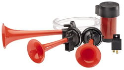 Picture of Hella 003001671 Triple-Tone Air Horn Kit 12V with Compressor