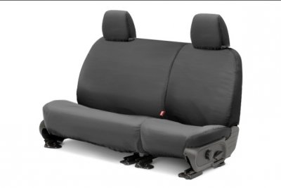 Picture of Covercraft SS8419PCGY Polycotton SeatSaver Custom Second Row Seat Cover - Grey