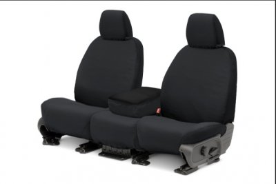 Picture of Covercraft SS3429PCCH Polycotton SeatSaver Custom Front Row Seat Covers Charcoal