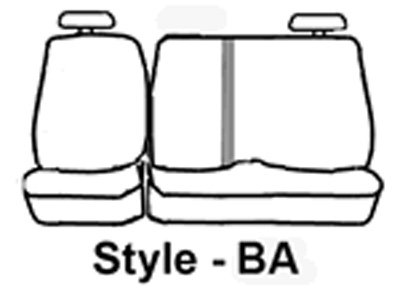 Picture of Covercraft SS8430PCGY Polycotton SeatSaver Custom Seat Cover Second Row - Grey