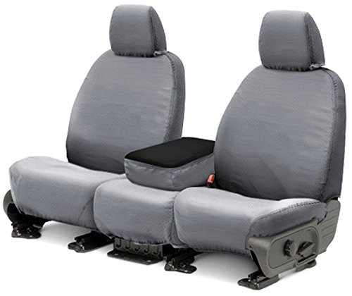 Picture of Covercraft SS2509PCGY Polycotton Seatsaver Custom Front Row Seat Covers - Grey