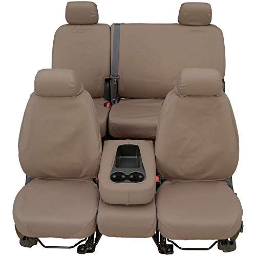 Picture of Covercraft SS2526PCSA Polycotton SeatSaver Custom Front Row Seat Covers Wet Sand