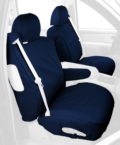 Picture of Covercraft SS2482PCCH Polycotton SeatSaver Custom Front Row Seat Covers Charcoal