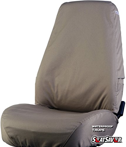 Picture of Covercraft SS3414WFTP Seatsaver Waterproof Front Row Custom Seat Cover Taupe