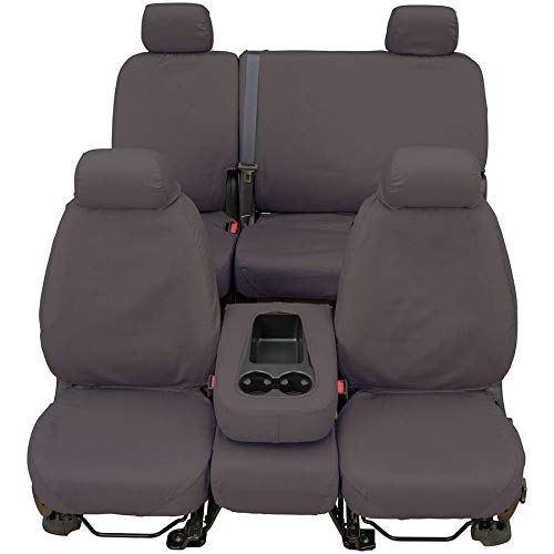 Picture of Covercraft SS2525PCGY Polycotton SeatSaver Custom Front Row Seat Cover - Grey