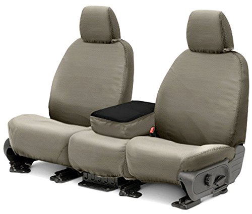 Picture of Covercraft SS2509PCCT Polycotton SeatSaver Custom Front Row Seat Covers Misty Grey