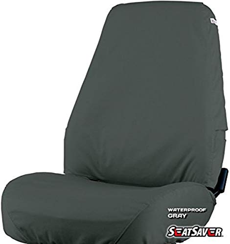 Picture of Covercraft SS3428WFGY Waterproof Polyester Seatsaver Custom Front Row Seat Covers Grey