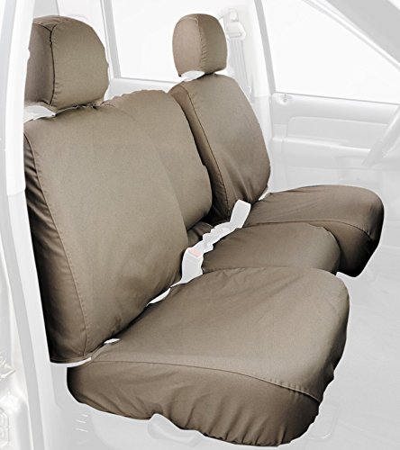 Picture of Covercraft SS2509PCTP Polycotton SeatSaver Custom Front Row Seat Covers Taupe