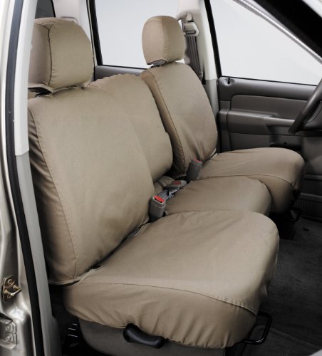 Picture of Covercraft SS2492PCTP Polycotton SeatSaver Custom Front Row Seat Covers Taupe