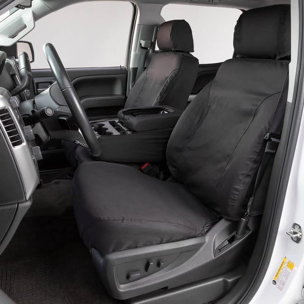 Picture of Covercraft SS8475PCCH Polycotton SeatSaver Custom Second Row Seat Cover Charcoal