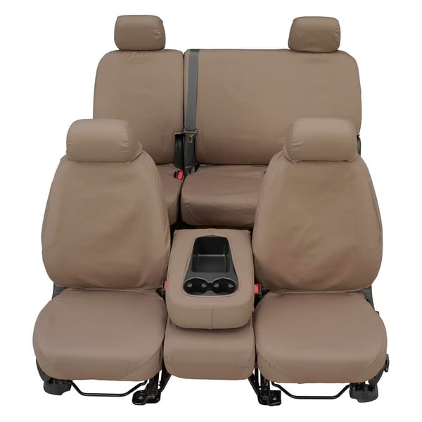 Picture of Covercraft SS2492PCSA Polycotton SeatSaver Custom Front Row Seat Covers Wet Sand