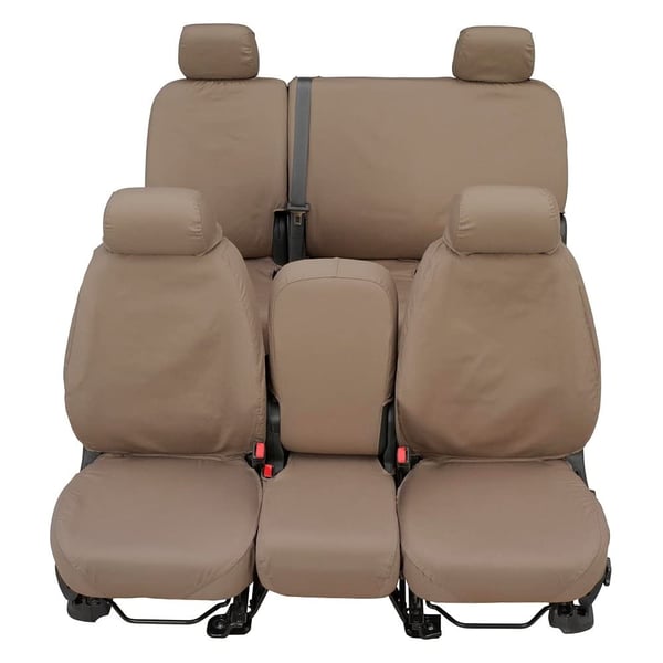 Picture of Covercraft SS2492PCSA Polycotton SeatSaver Custom Front Row Seat Covers Wet Sand