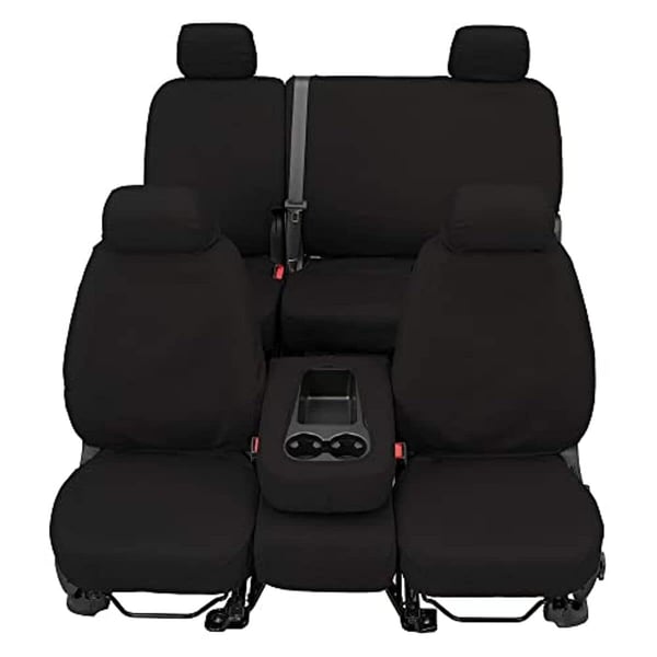 Picture of Covercraft SS2517PCCH Polycotton Seatsaver Custom Front Row Seat Covers Charcoal