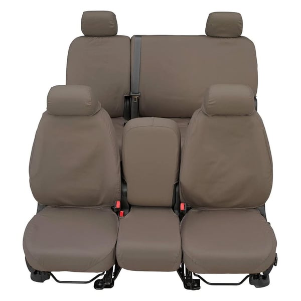 Picture of Covercraft SS2509PCCT Polycotton SeatSaver Custom Front Row Seat Covers Misty Grey