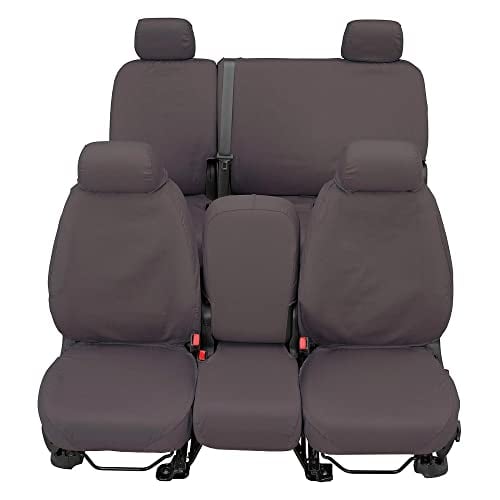 Picture of Covercraft SS3475PCGY Polycotton SeatSaver Custom Front Row Seat Covers - Grey