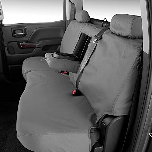 Picture of Covercraft SS3475PCGY Polycotton SeatSaver Custom Front Row Seat Covers - Grey