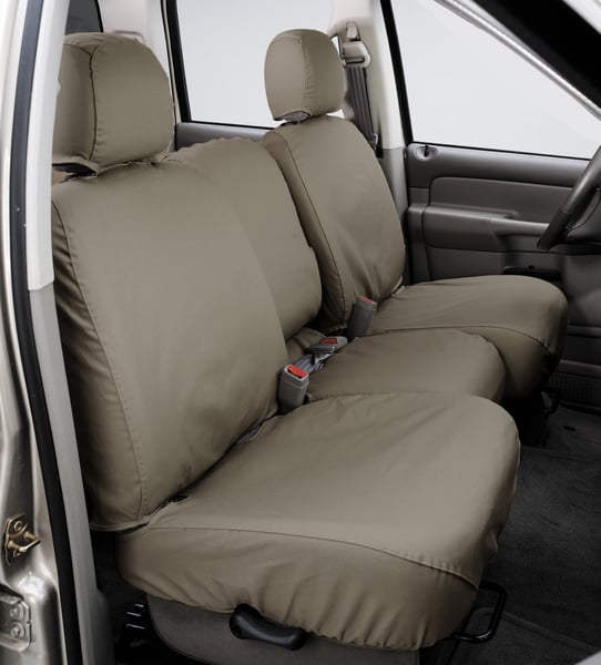 Picture of Covercraft SS2477PCSA Polycotton SeatSaver Custom Front Row Seat Covers Wet Sand