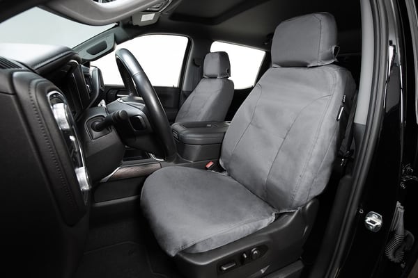 Picture of Covercraft SS3489WFGY SeatSaver Front Seat Cover Ford F-150 2021-2022 Gray