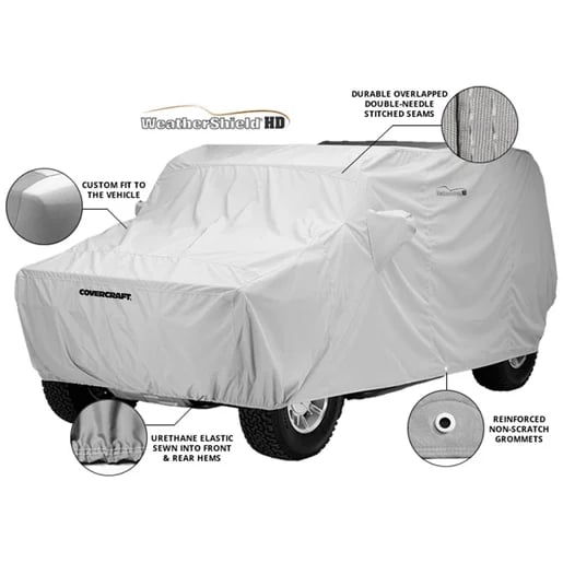 Picture of Covercraft CCH18169CG Custom Fit WeatherShield HD Car Cover Charcoal Gray