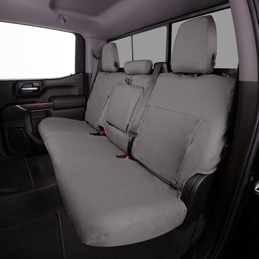 Picture of Covercraft SS8471PCCH Polycotton SeatSaver Custom Seat Covers Second Row Charcoal