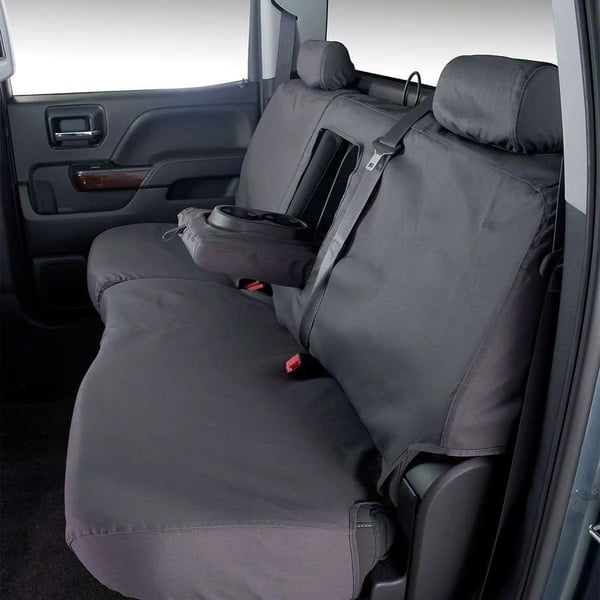 Picture of Covercraft SS8474WFGY Waterproof Polyester Seatsaver Custom Second Row Seat Cover Grey