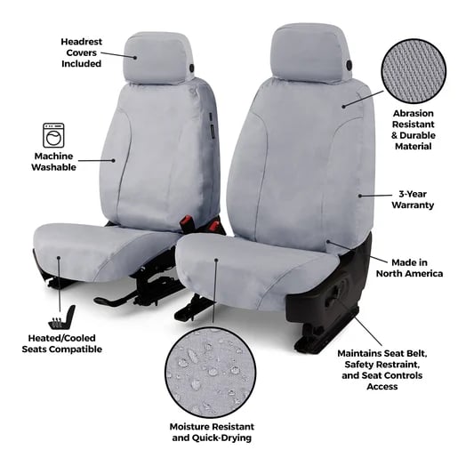 Picture of Covercraft SS8470PCTN Polycotton SeatSaver Second Row Custom Seat Cover - Tan