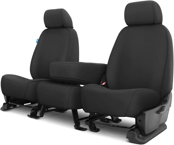 Picture of Covercraft SS3452WFGY Waterproof Polyester SeatSaver Custom Front Row Seat Covers Grey