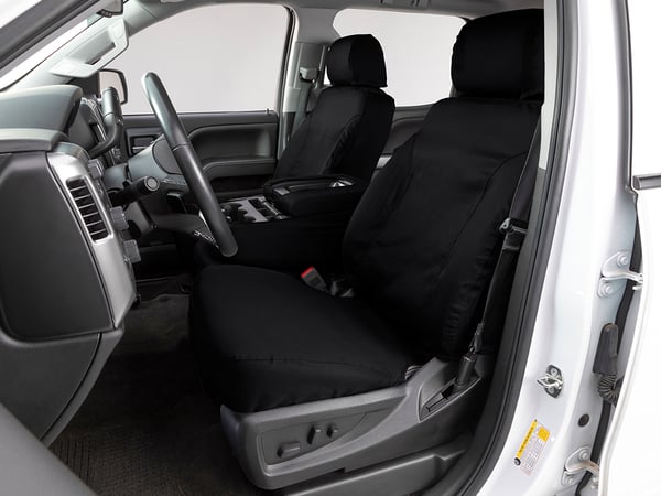 Picture of Covercraft SS2563WFBK SeatSaver Waterproof Polyester Front Row Seat Cover Black