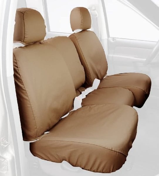 Picture of Covercraft SS3504PCTN SeatSaver Polycotton Custom Front Row Seat Covers - Tan