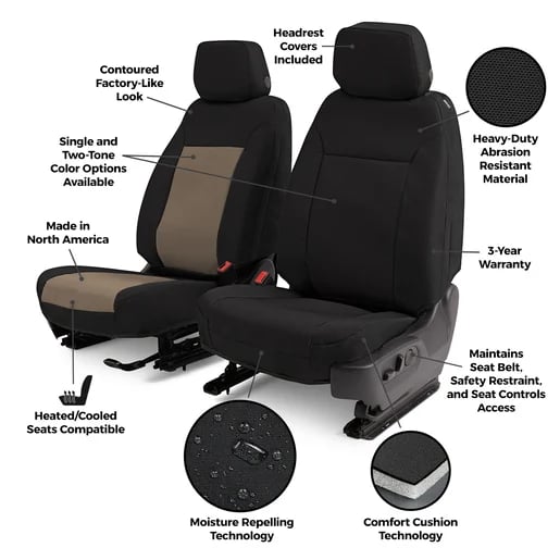 Picture of Covercraft GTF4245ABENCC Carhartt SeatSaver Front Row Seat Cover