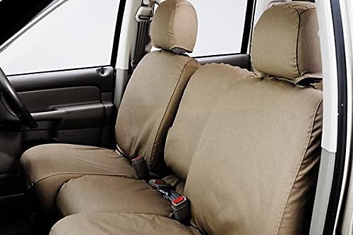 Picture of Covercraft SS2536PCTP Polycotton Seatsaver Custom Front Row Seat Covers Taupe