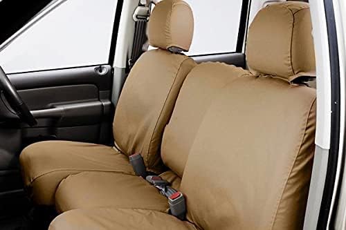 Picture of Covercraft SS3474PCTN Polycotton SeatSaver Custom Front Row Seat Covers - Tan