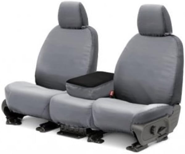 Picture of Covercraft SS2372WFGY Waterproof Polyester SeatSaver Custom Front Seat Covers Grey