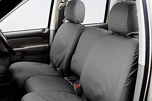 Picture of Covercraft SS2569PCGY Polycotton SeatSaver Custom Front Row Seat Covers - Grey