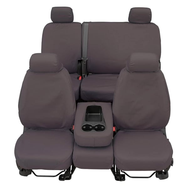 Picture of Covercraft SS3344PCGY Polycotton SeatSaver Custom Front Row Seat Covers - Grey