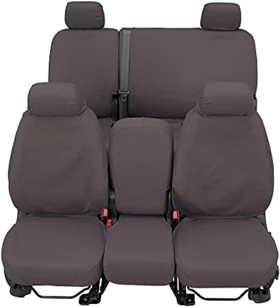 Picture of Covercraft SS8396PCGY Polycotton SeatSaver Custom Second Row Seat Cover - Grey