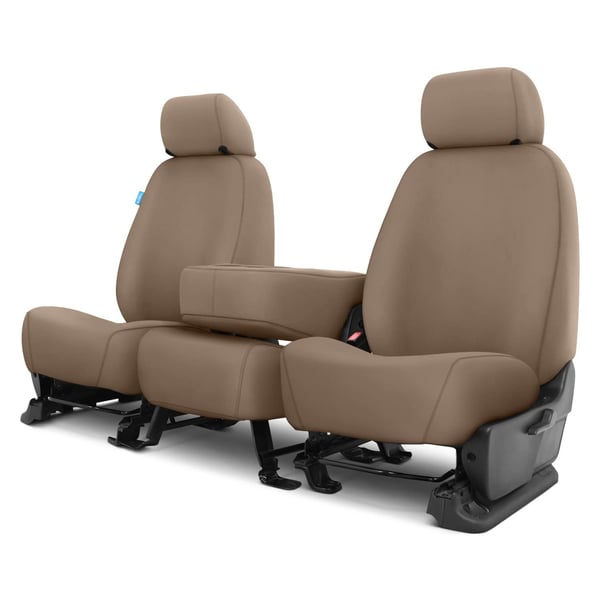 Picture of Covercraft SS3452PCTP Polycotton SeatSaver Custom Front Row Seat Covers Taupe