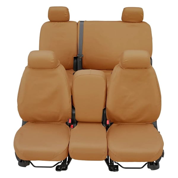 Picture of Covercraft SS2538PCTN SeatSaver Polycotton Custom Front Row Seat Covers - Tan