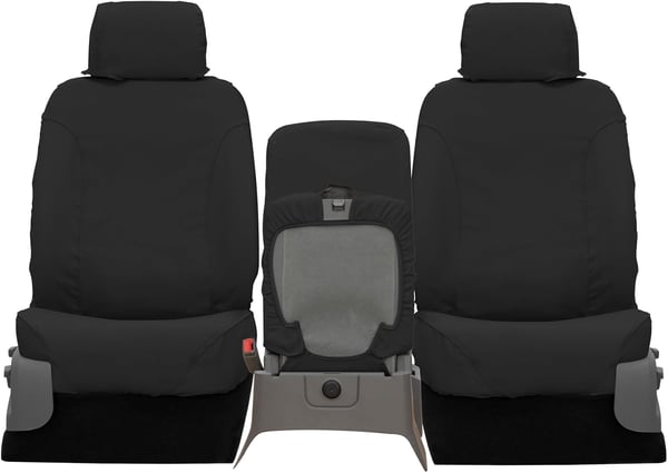 Picture of Covercraft SS3457PCCH Polycotton SeatSaver Custom Front Row Seat Covers Charcoal