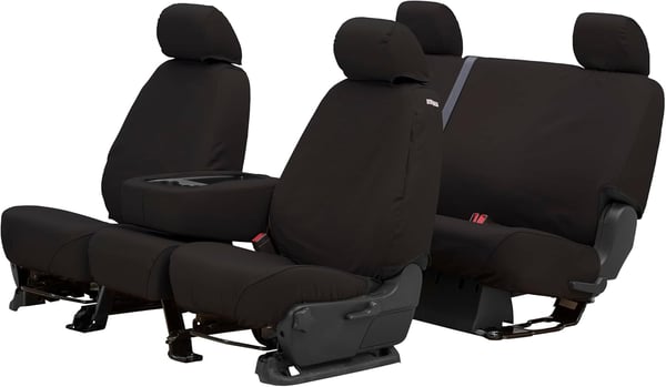 Picture of Covercraft SS3351PCCH Polycotton SeatSaver Custom Front Row Seat Covers Charcoal