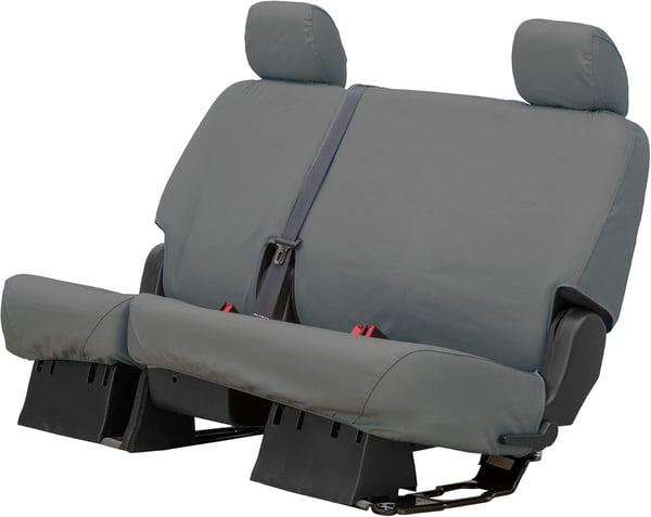 Picture of Covercraft SS8413PCGY Polycotton SeatSaver Custom Second Row Seat Cover - Grey