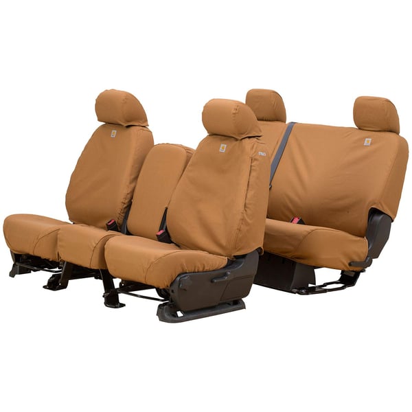 Picture of Covercraft SSC2482CABN Carhartt SeatSaver Front Row Custom Seat Cover Duck Weave Brown
