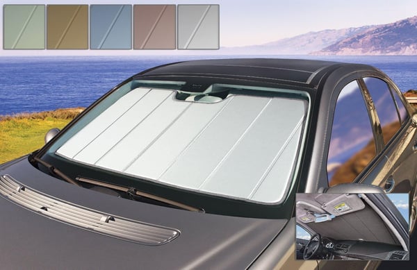 Picture of Covercraft UV11023SV Custom Windshield Sunscreen Window Cover - UVS100 Silver