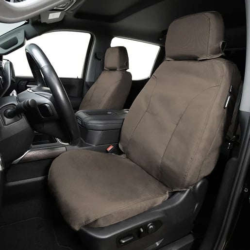Picture of Covercraft SS3480WFTP Waterproof Polyester SeatSaver Front Seat Cover - Taupe